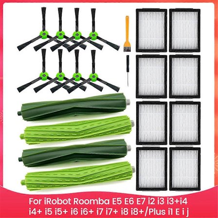 Robotdammsugardelar för E5 E6 E7 I2 I3 I3+I4 I4+ I5 I5+ I6 I6+ I7 I7+ I8 I8+/Plus I1 E I J-serien