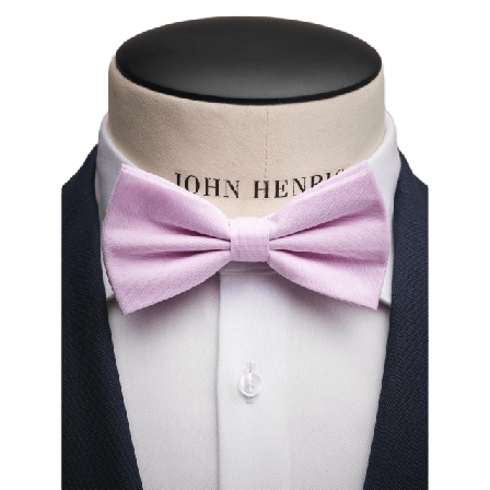 John Henric Bow Tie Cotton Kostymtillbehör Herr Rosa ONESIZE