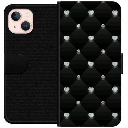 Apple Iphone 13 Mini Plånboksfodral Bling Heart