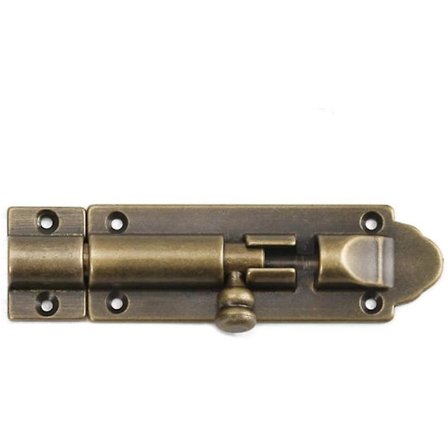 Massiv støbt messing tønde bolt, antik messing dør skydelås