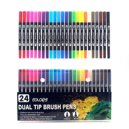 12/24/36/48/60/72/100/120 Farger Paint Markers Paint Penner 24
