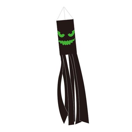 Windsock Ghost Flag Windsock Halloween Ornament Black 1 Styck