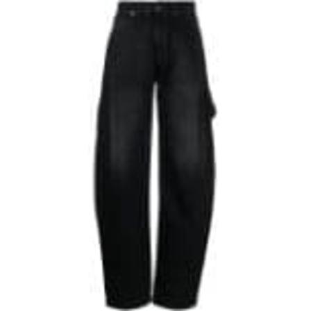 Darkpark, Wide Jeans Zwart, Dames, Maat:W27