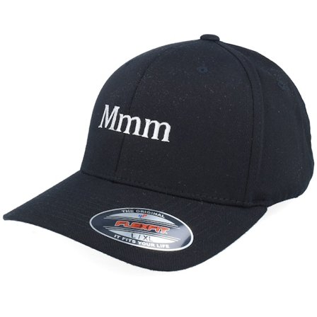 Scenes - Schwarz flexfit Cap - Mmm Black Flexfit @ Hatstore