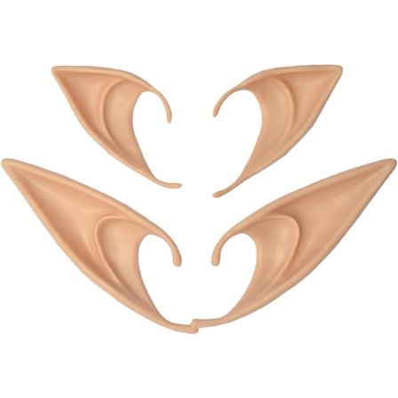 2 par alvöron, medellång och lång stil, för fest, vampyrmaskerad, anime-utklädnad