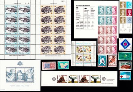 Europæiske lande - Frimærkepakke - Postfrisk