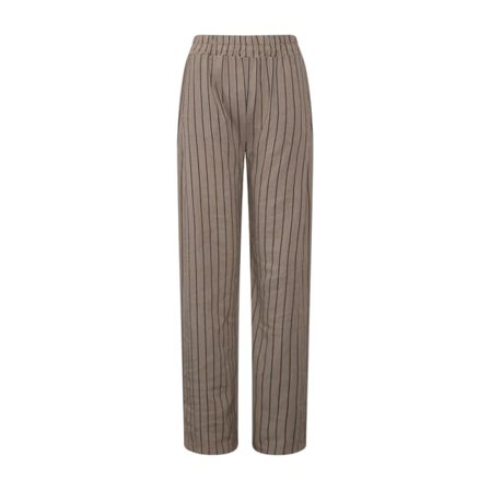 Tiffany Inez, Pants - Nougat/navy Stripes Byxor Dam S/M