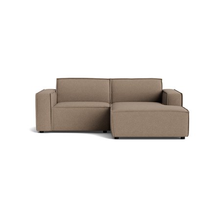 Lyon lille chaiselong sofa, højrevendt - Loop Mørk Beige - 225x160x80 - Sofa, chaiselong