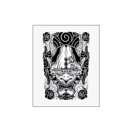 Juice Herb Tattoo Stickers Japansk Gammal Traditionell Manlig Stor Personlig Arm Arm N5n9