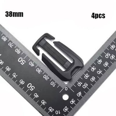 4 stk Webbing stropp Spenne Glidefeste 38MM