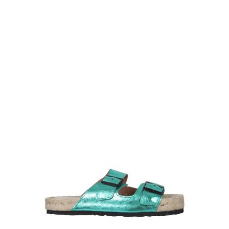 Manebí, Nordic Hollywood Sandals Zielony, Kobieta, Rozmiar: 36 EU