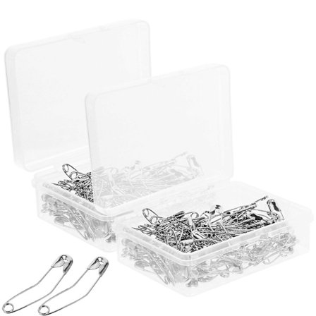 200 kpl Turvallisuusneuloja Ruostumattomasta Teräksestä Taivutettu Neula Kestävä Taivutettu Turvallisuusneula Peittotyöhön