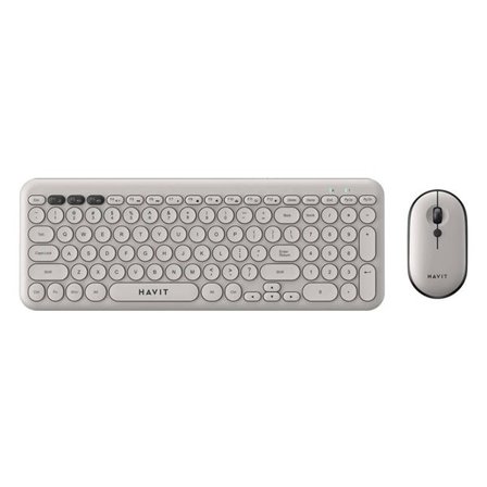 Havit KB254GCM trådløst 2-i-1 gaming-sett tastatur + mus (grå) (QWERTY)