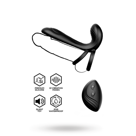 Synkox Girth Gainer Vibrating Double Cockring - Vuxen.dk: For ham