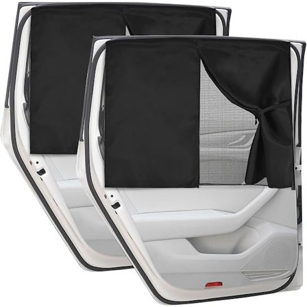 2 stk. - 71*47cm - Solskærme til bil - Universelle magnetiske solskærme til bil - Til vinduer