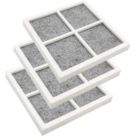 LG Pure n Fresh Kylskåpsluftfilter, 3 st Ersättningsfilter för frisk luft, kompatibelt med LG LT120F, LFX31925SW, LFX31925SB Kylskåp/Kyl/Luftrenare