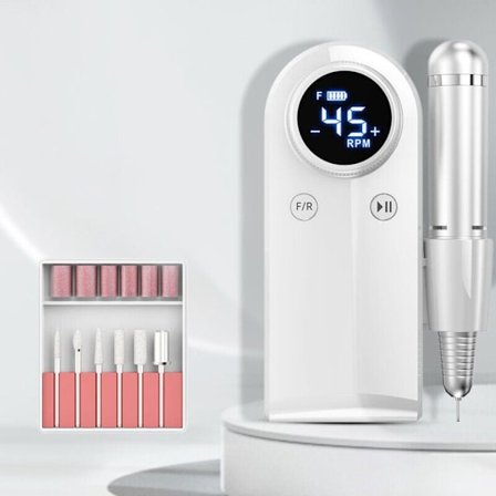 Sähköinen kynsiporakone kynsilehtijä Salon Tool VALKOINEN