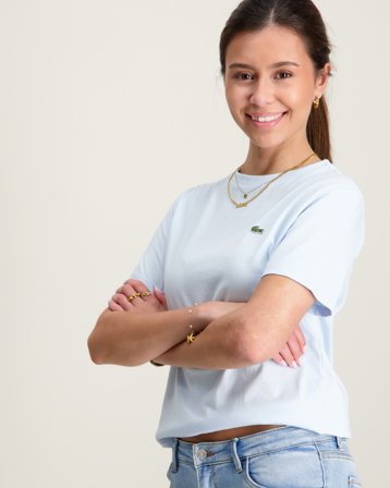 Lacoste TEE-SHIRT Blauw T-shirts Meisjes - Kids Brand Store