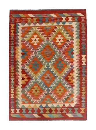 Mały Kilim Afgan Old Style Dywan 97X149 Wełna
