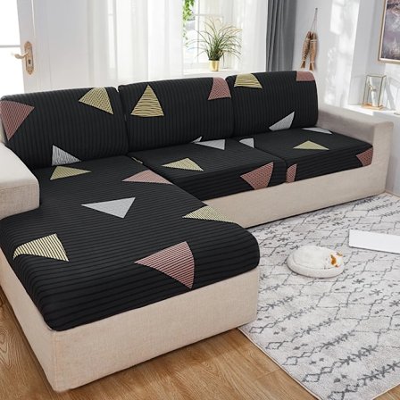 1 ST Stretch-säteöverdrag för vardagsrumsunderlag Skyddsskydd Elastiskt printed cover Universal för alla årstider sanjiaoxing Plus(XL)