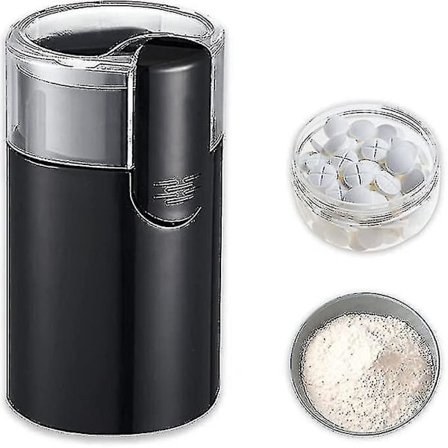 Elektrisk pilleknuser, kværn medicin- og vitamintabletter i forskellige størrelser til fint pulver - pillekværn til ældre og børn