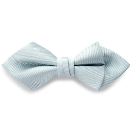 Arctic Blue Pre-Tied Grosgrain Diamond Tip Bow Tie for Men - Pre-tied bow ties