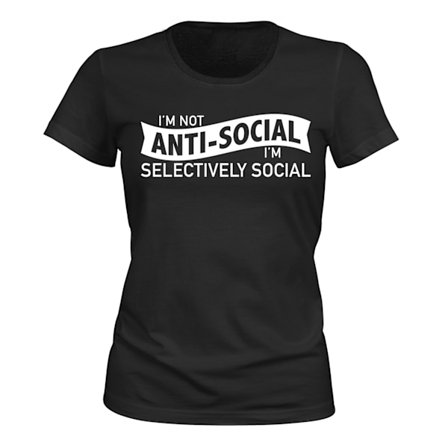 Selectively Social - T-SHIRT - DAM