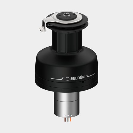 Elektrische Schotwinde Seldén E60, 42 V (12/24V), passend für Ø8 - 16 mm Schot, selbstholend, feste Geschwindigkeit, Motor unter Deck, Aluminium - 