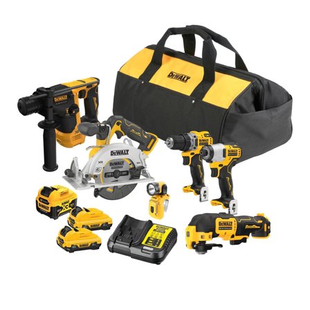 Dewalt DCK611P1D2-QW Akkukonesarja, Koneet