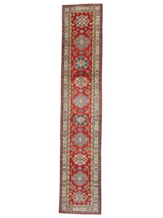 Hand Knotted Kazak Fine Rug 82X413