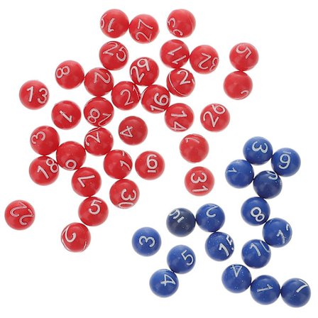 49 kpl Muoviset Arpajaiset Palloja Hauska Bingo Peli Palloja Arpajaiset Peli Numero Palloja