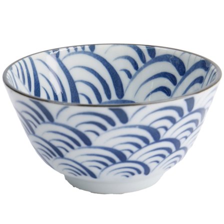 Tokyo Design Studio Natsu Nami kulho 350 ml, sininen/valkoinen