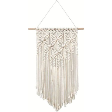 Veggdekorasjon (Hvit-blong), 30*80cm Hjemmeinnredning Veggteppe Vegg