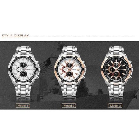 Herre armbåndsur Casual Business Vannresistent Kvarts Stålrem