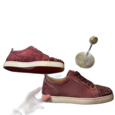 Vinröda Christian Louboutin sneakers