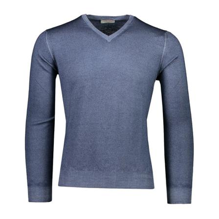 Gran Sasso, Jersey Blauw, Heren, Maat:S,wol