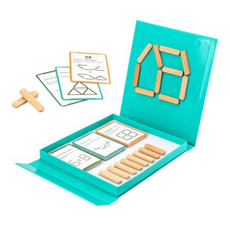 Trästicksåg Magnetiskt Tänkande Glasspinnepussel