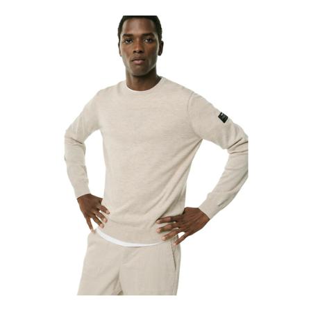 Ecoalf, Round-neck Knitwear Beige, Heren, Maat:L