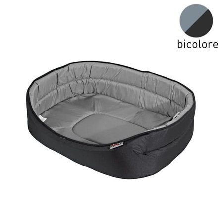 Oval kurv - KÆRLIGHEDSHISTORIE - Essentiel - 65x47cm - Grå - Sort - Polyester