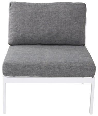 Venture Home Copacabana 9384-400 Modulsoffa mittdel, vit/grå, Utemöbler