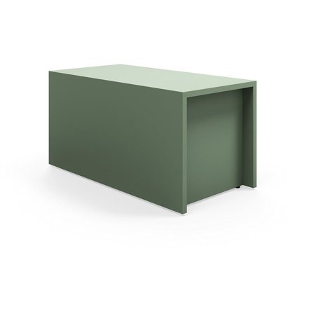 Tiered stage seating module TOGETHER, 800x400x400 mm, dark green