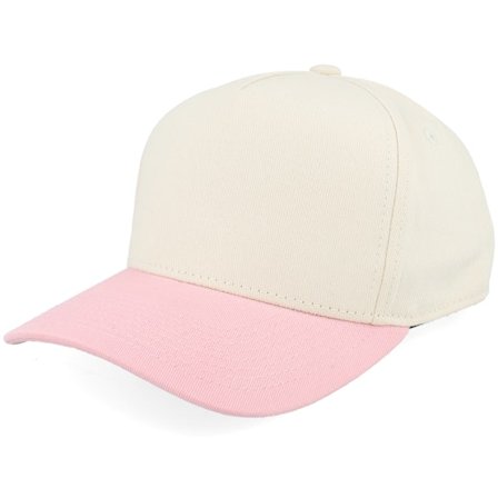Equip - Beige trucker Caps - Kids Stone/Light Pink Brim A-frame Adjustable @ Hatstore