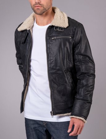 Jofama Axel Classic Pile Suede Jacket - Black - 58
