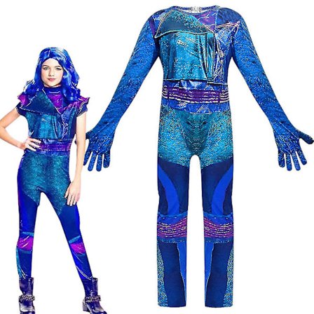 Descendants 3 Audrey Mal Jumpsuit Barnkläder för Flickor Fint Uppklädd Kostym Ärmar Bodysuit