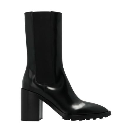 Jil Sander, Heeled Boots Zwart, Dames, Maat:36 EU,leer