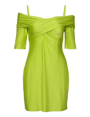 Sterre Solid, 1677 Slinky Heavy Jer Dresses Party Dresses Grønn STINE GOYA*Betinget Tilbud