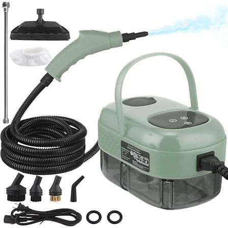 Håndholdt damprenser 2500W – 6 dampniveauer, 3,0 BAR tryk, 1100 ml vandtank til dybdegående rengøring i hjemmet