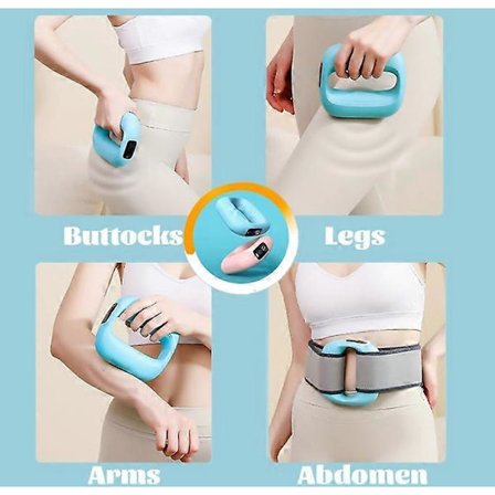 Multifunktionell midje- och magmassage-ring, justerbar vibrationsmassageapparat