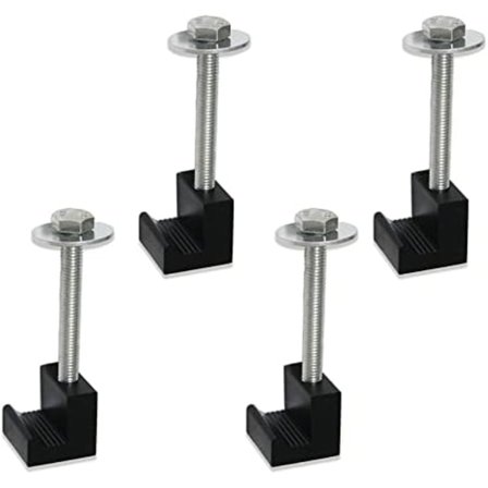 4 st aluminium pickup truck verktygslåda monteringsklämma med J-krok