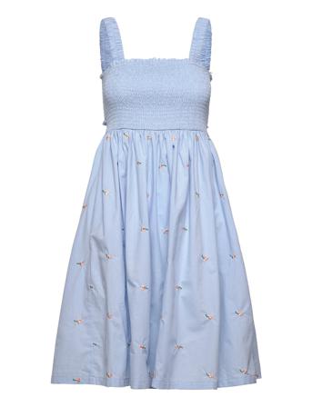 Nualva Dress Knälång Klänning Blå Nümph